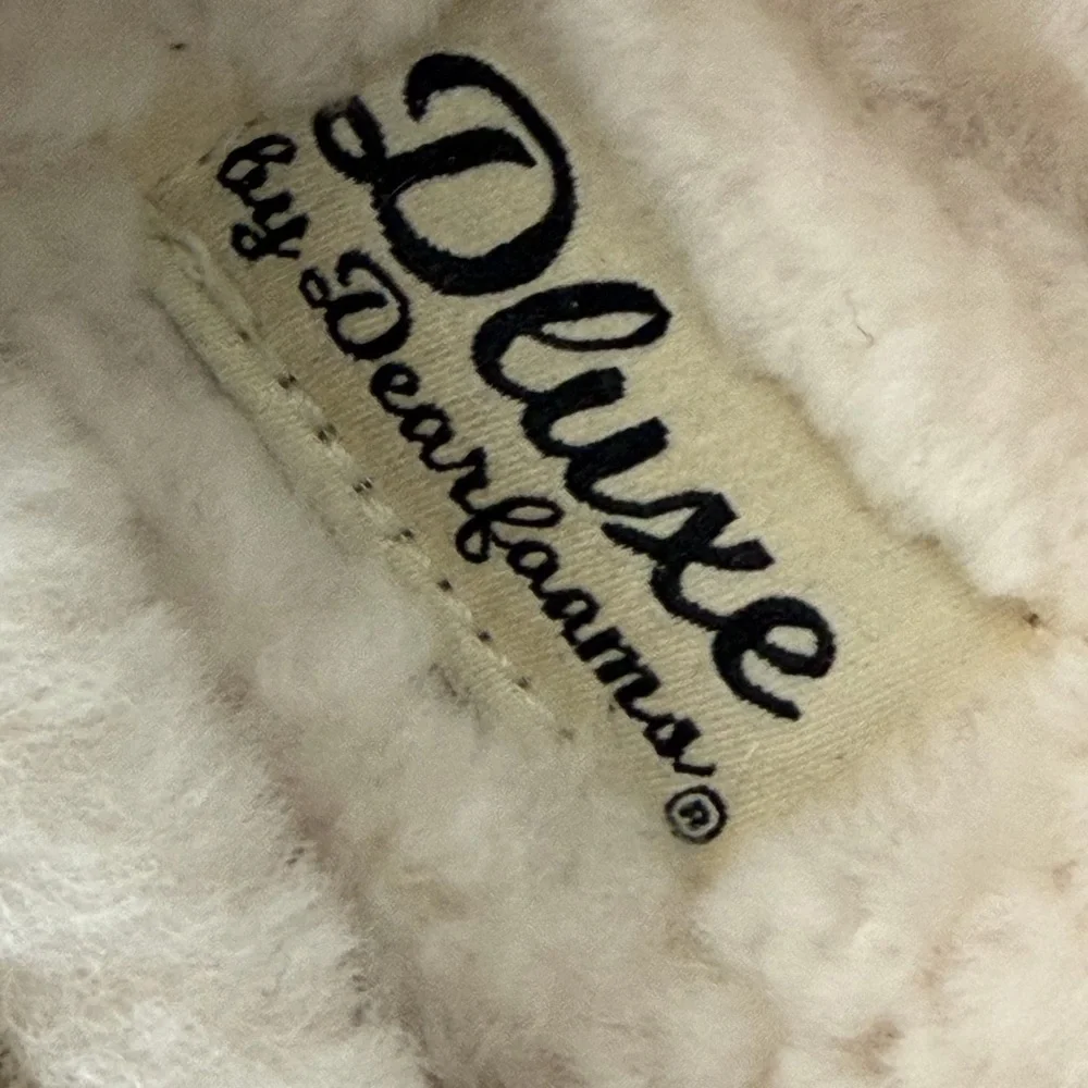 Deluxe Dearfoams Leopard Print Moccasin Slippers Kids Size 1 EU 32(A327)✨